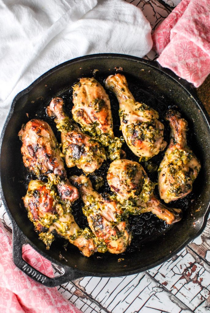 Crispy & juicy - these drumsticks MAKE this cilantro chicken drumstick bowl recipe! They're SUPER flavorful and perfect for a weeknight dinner (oh and easily whole30 adaptable with the instructions in the recipe). | thepikeplacekitchen.com